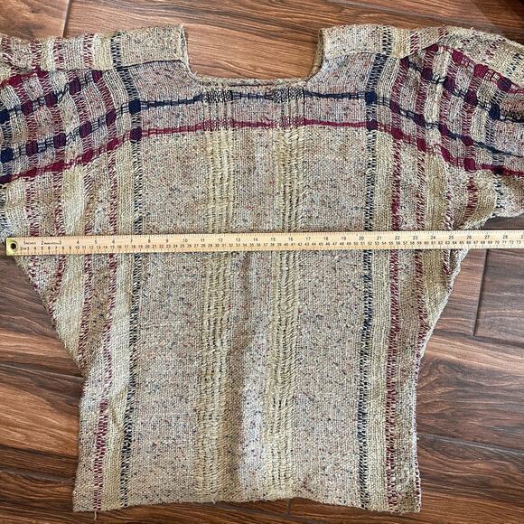 Rebecca Jane Noble Med* Wearable Art Hand Woven Short Sleeve Top Unique Artist - Picture 4 of 6